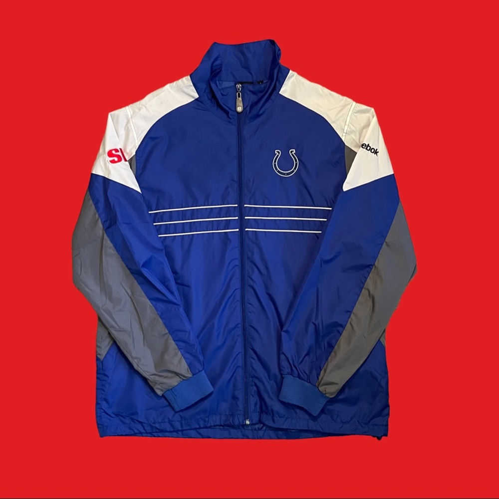 Reebok NFL Team Apparel Adult Large Indianapolis Colts Windbreaker Jacket
